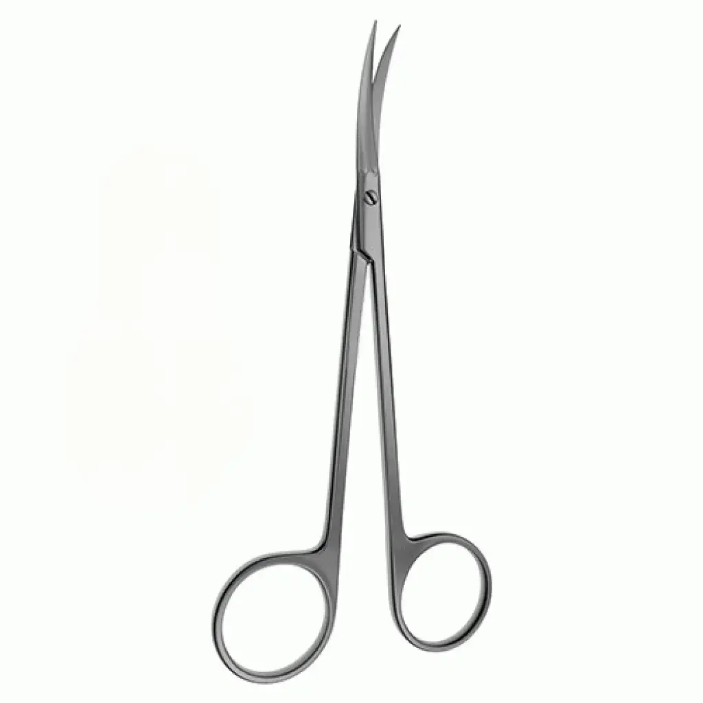 Goldman Nasal Scissors with Curved Semi-Sharp Edges - 14.6 cm 
