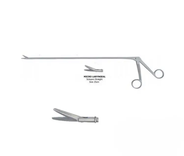 Micro Laryngeal Scissors Straight 