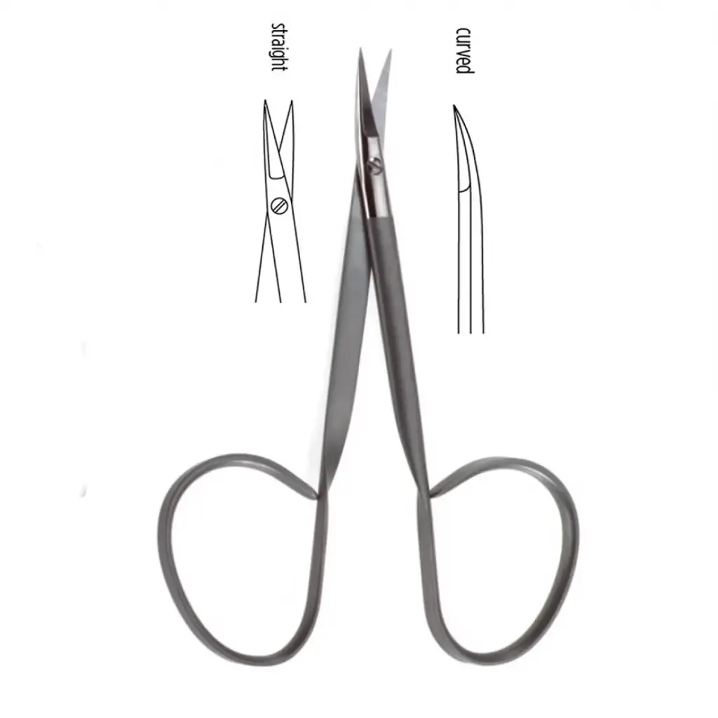 Iris Scissors with Ribbon Style Ring Handle 