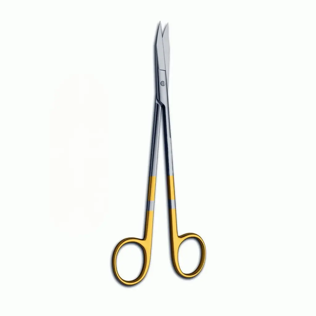 Davis Face Lift Scissors - Curved, Serrated, TC 7"