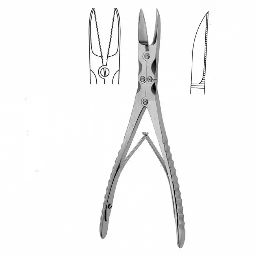 Obwegeser Nasal Ridge Scissors 21 cm - Serrated 