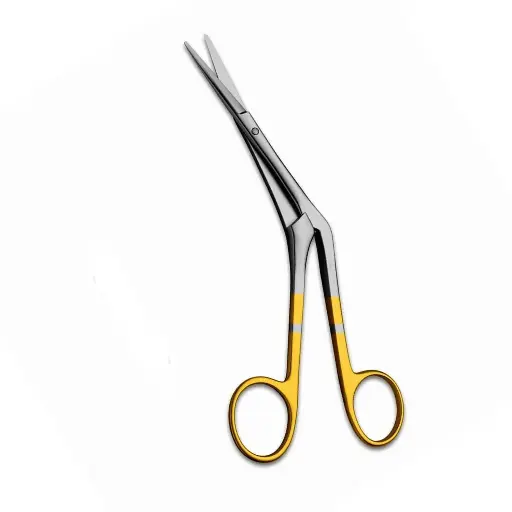 Knight Nasal Scissor 6 3/4" - Serrated, Angled ,TC 