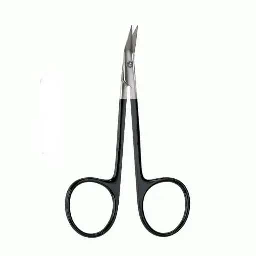 Gunter Nasal Double-Beveled Scissors 11.5 cm - Angled , Serrated 