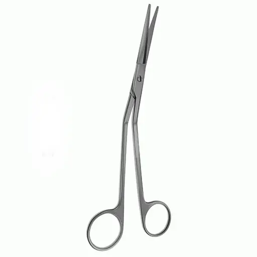 Gorney's 7" Nasal Cartilage Scissors - Angled & Serrated 