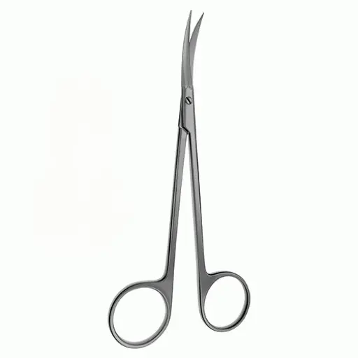Goldman Nasal Scissors with Curved Semi-Sharp Edges - 14.6 cm 