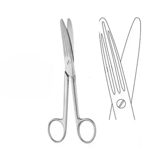 Schoemaker goiter dissecting scissors 15cm, Stainless Steel 