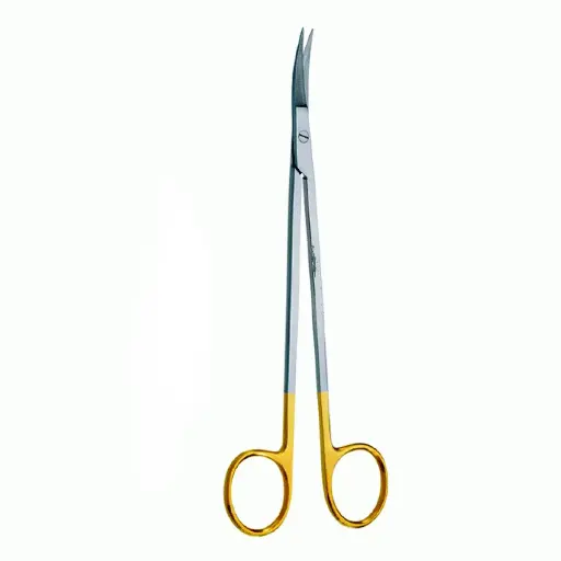 Kelly Dissecting Scissors 16 cm - Curved, Serrated, TC 