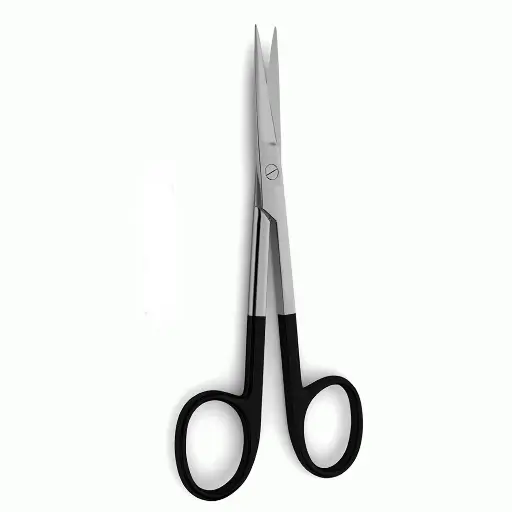 Plastic Surgery Scissors 12.1 cm - Serrated, Sharp, TC Tips 