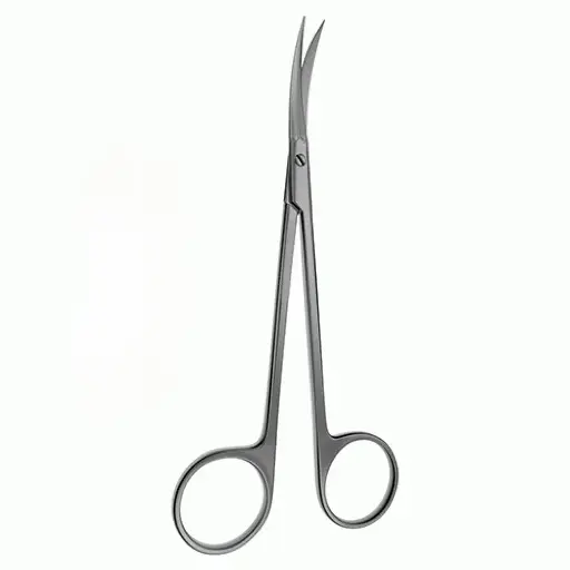 Goldman Nasal Scissors with Curved Semi-Sharp Edges - 14.6 cm