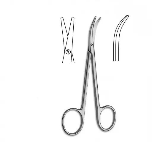 Cinelli Lower Lateral Curved Scissors 11.5cm