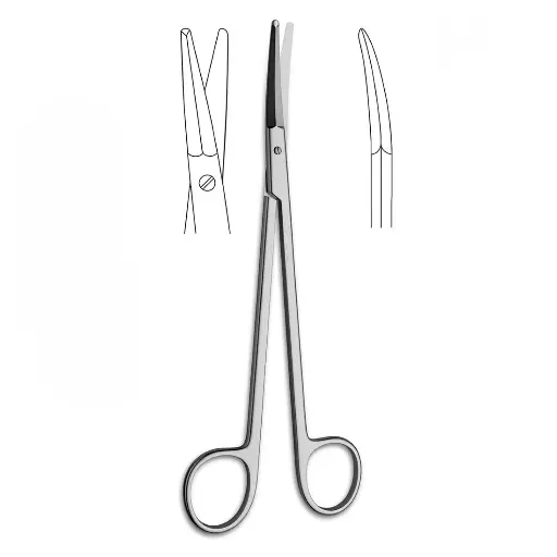 Boettcher Curved Serrated Supercut Scissors 18cm